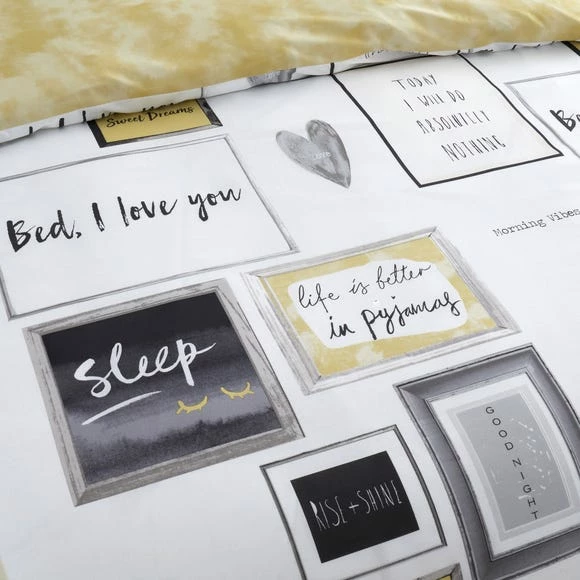 Best Pirce ๐ฏ Catherine Lansfield Catherine Lansfield Sleep Dreams Ochre Reversible Duvet Cover and Pillowcase Set ๐ - Image 3