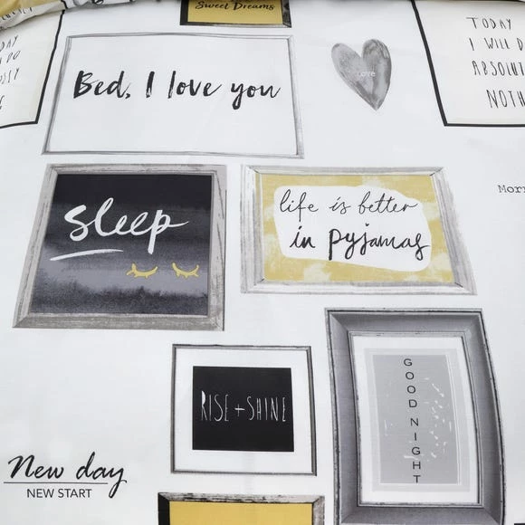 Best Pirce ๐ฏ Catherine Lansfield Catherine Lansfield Sleep Dreams Ochre Reversible Duvet Cover and Pillowcase Set ๐ - Image 4