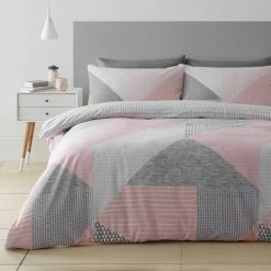 Best reviews of โ Catherine Lansfield Catherine Lansfield Larsson Geo Pink Duvet Cover and Pillowcase Set โญ