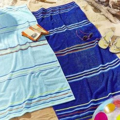 Flash Sale 🧨 Catherine Lansfield Catherine Lansfield Rainbow Blue and Navy Beach Towel Twin Pack 🥰