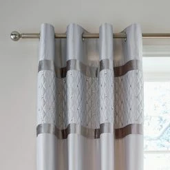 Deals 👏 Catherine Lansfield Catherine Lansfield Silver Sequin Cluster Eyelet Curtains 🎉