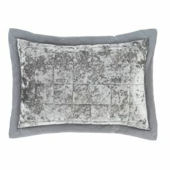 Deals 🧨 Catherine Lansfield Catherine Lansfield Silver Crushed Velvet Pillow Sham Pair 😉