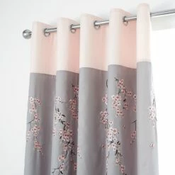 Top 10 👏 Catherine Lansfield Catherine Lansfield Grey Embroidered Blossom Eyelet Curtains 🤩