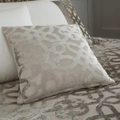 Promo ⌛ Catherine Lansfield Catherine Lansfield Natural Lattice Cut Velvet Cushion ⭐