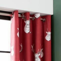 Hot Sale ❤️ Catherine Lansfield Catherine Lansfield Munro Stag Eyelet Curtains 😉