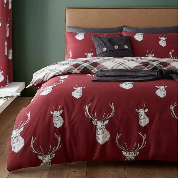 Hot Sale ❤️ Catherine Lansfield Catherine Lansfield Munro Stag Eyelet Curtains 😉 - Image 4