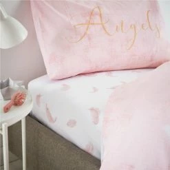 Outlet ๐คฉ Catherine Lansfield Catherine Lansfield Angel Blush Fitted Sheet ๐