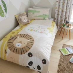 Wholesale ๐ Catherine Lansfield Catherine Lansfield Roarsome Animals Reverisble Duvet Cover and Pillowcase Set ๐