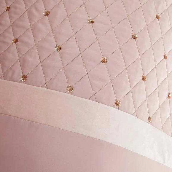 Best deal ✨ Catherine Lansfield Catherine Lansfield Blush Sequin Cluster Eyelet Curtains 🔔 - Image 3