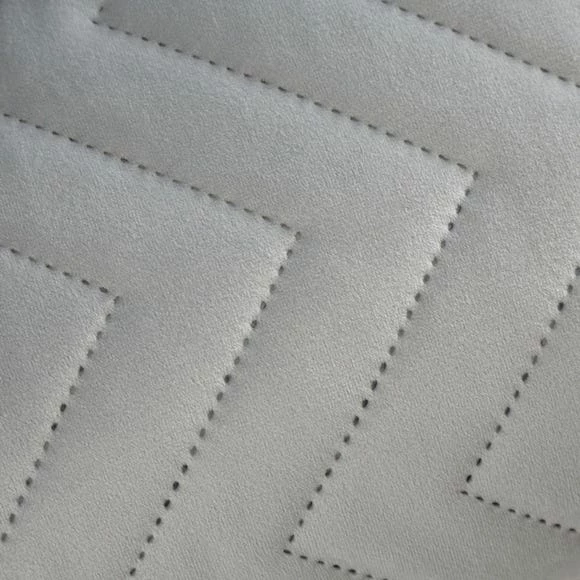 Buy 🌟 Catherine Lansfield Catherine Lansfield So Soft Velvet Touch Silver Zig Zag Pinsonic Throw 🥰 - Image 3