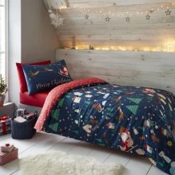 Best reviews of ⌛ Catherine Lansfield Catherine Lansfield Santa's 🎄 Christmas Wonderland Glow in the Dark Duvet Cover and Pillowcase Set 😀