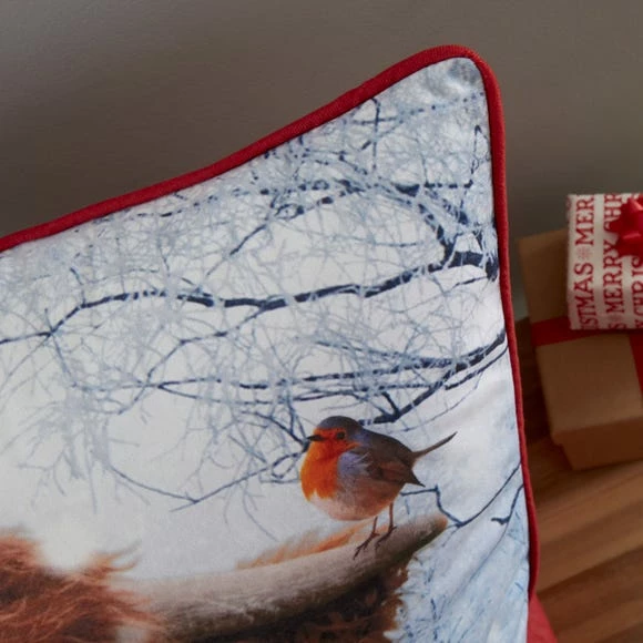 Promo ๐ Catherine Lansfield CL Highland Cow Cushion โ - Image 3