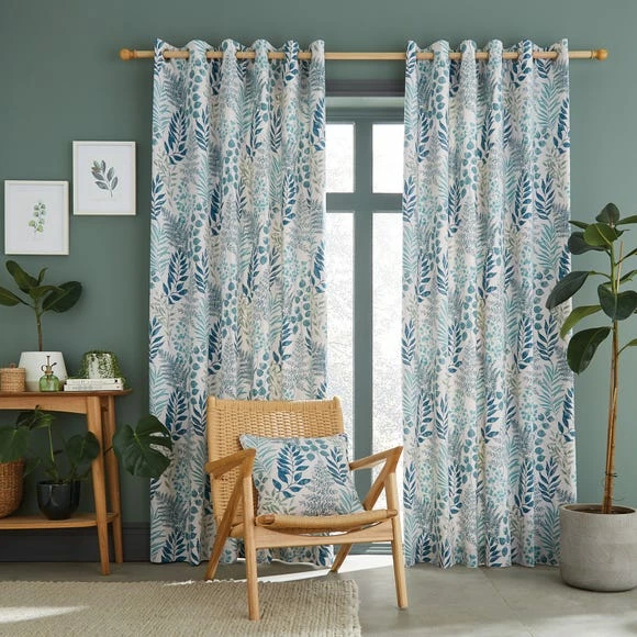 Coupon ๐ฏ Catherine Lansfield Catherine Lansfield Hartwood Leaf Green Eyelet Curtains โจ - Image 2