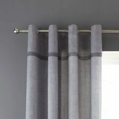 Top 10 😀 Catherine Lansfield Catherine Lansfield Melville Woven Texture Grey Eyelet Curtains ✔️