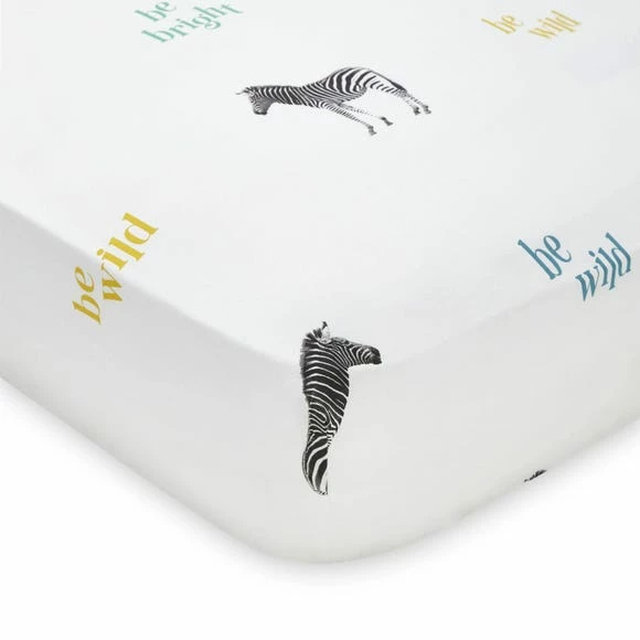 New 🥰 Catherine Lansfield Catherine Lansfield Stay Wild Zebra Fitted Sheet 🤩 - Image 2