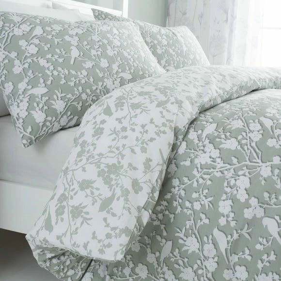 Best reviews of 👏 Catherine Lansfield Catherine Lansfield Floral Birds 100% Cotton Duvet Cover and Pillowcase Set 🤩 - Image 4