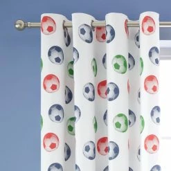 Cheap ❤️ Catherine Lansfield Catherine Lansfield Eat Sleep Football Eyelet Curtains 168cm x 183cm (66" x 72") 💯