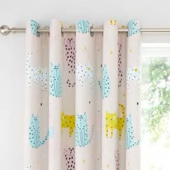 Best reviews of 🤩 Catherine Lansfield Catherine Lansfield Cute Cats Pink Eyelet Curtains 👍