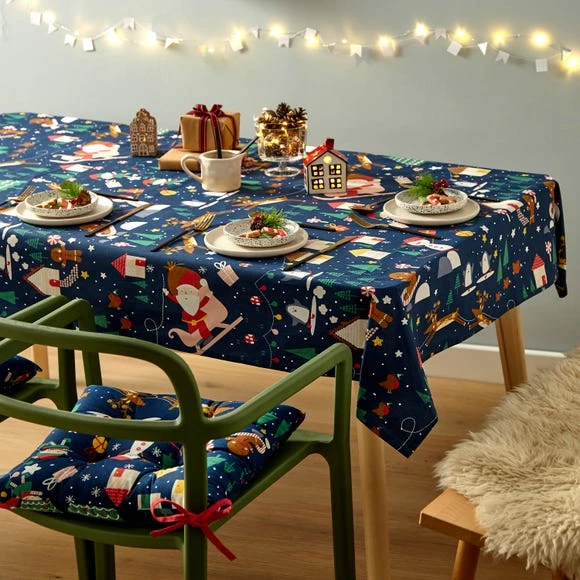Top 10 🌟 Catherine Lansfield Catherine Lansfield Santa's 🎁 Christmas Wonderland Table Cloth ✨ - Image 3